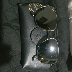 Ray-Ban Black and Silver Sunglasses